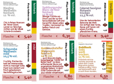 Exklusiver Sixpack - von Rot bis Weiß, von trocken bis mild - plus Sekt - Sortiment Paket, statt € 39,80 € 35,00 - Ersparnis fast 13 %!